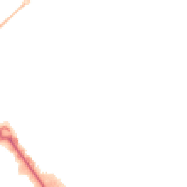 Night-time road noise heatmap for HP2 7EP