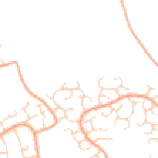 Daytime road noise heatmap for HP2 7NY