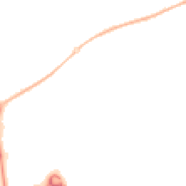 Night-time road noise heatmap for HP2 7PT