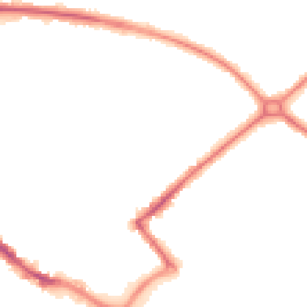 Night-time road noise heatmap for HP20 1HZ