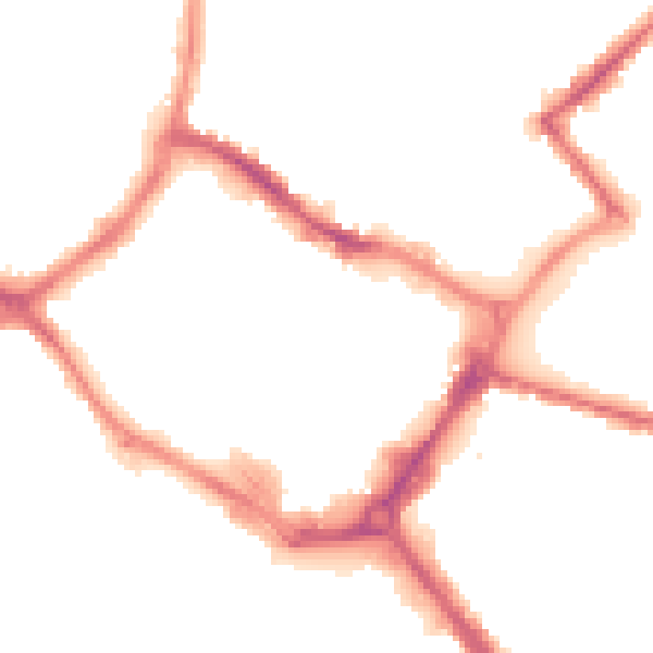 Night-time road noise heatmap for HP20 1SH