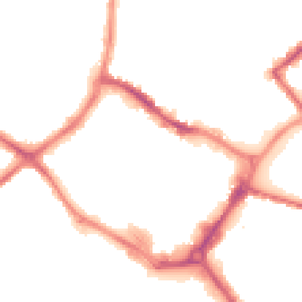 Night-time road noise heatmap for HP20 2GN