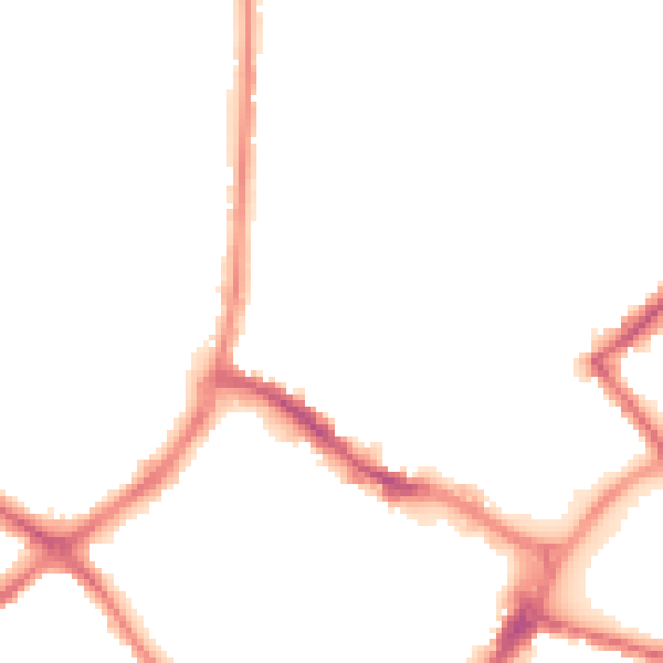 Night-time road noise heatmap for HP20 2NA