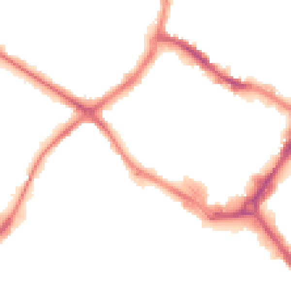 Night-time road noise heatmap for HP20 2RD