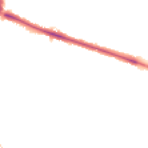 Night-time road noise heatmap for HP21 7AD