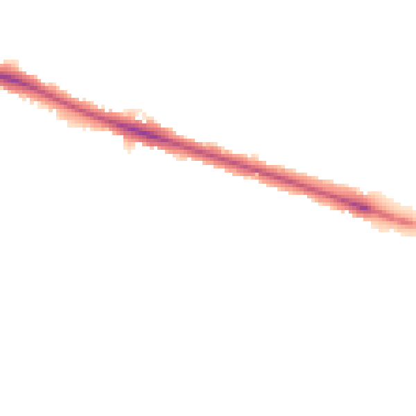 Night-time road noise heatmap for HP21 7AE