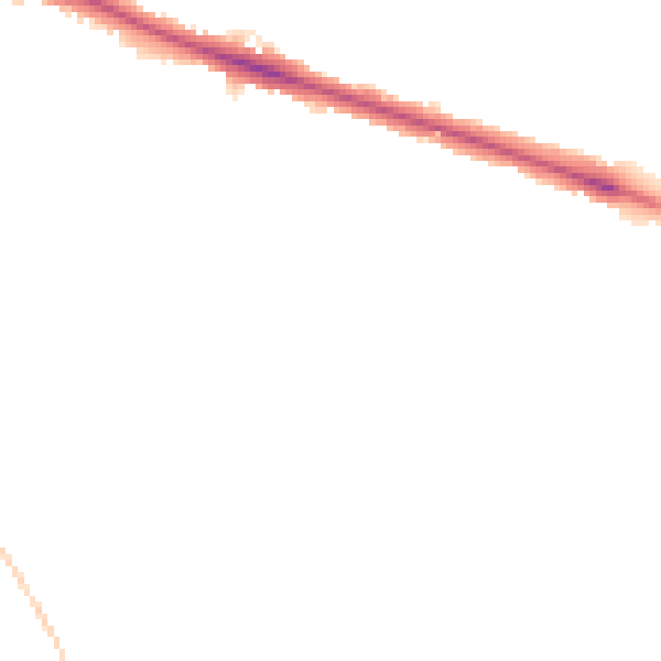 Night-time road noise heatmap for HP21 7AG