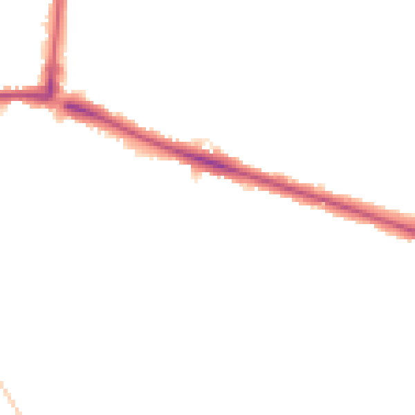 Night-time road noise heatmap for HP21 7AS