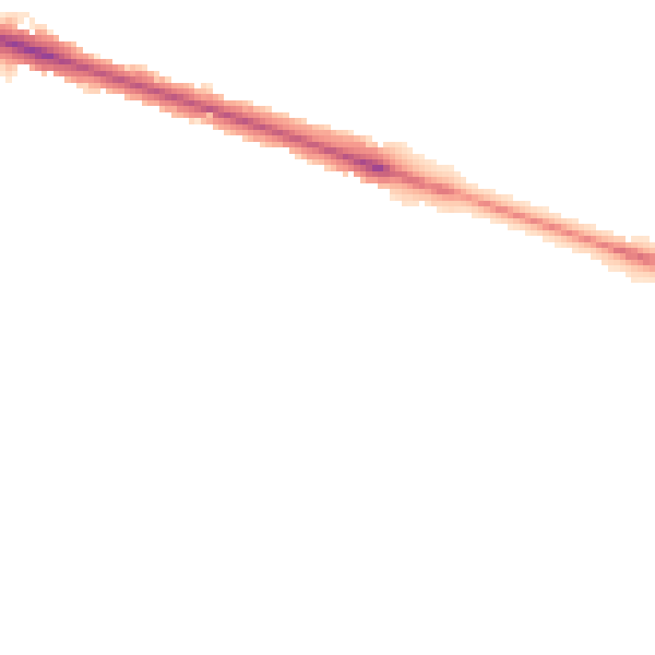 Night-time road noise heatmap for HP21 7BD