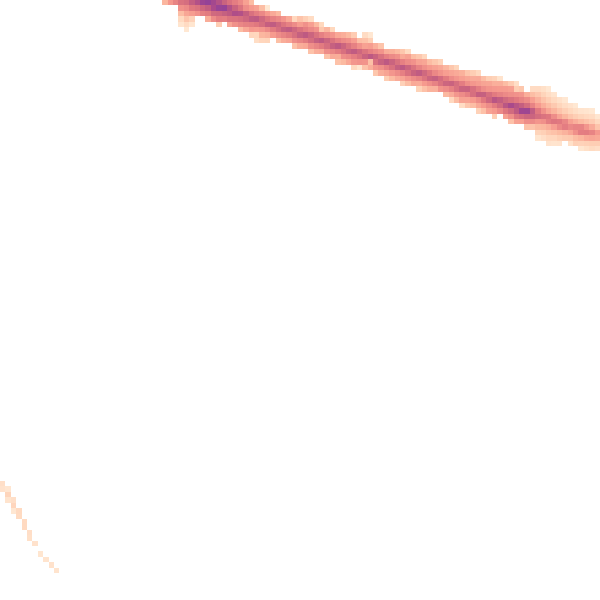 Night-time road noise heatmap for HP21 7EH