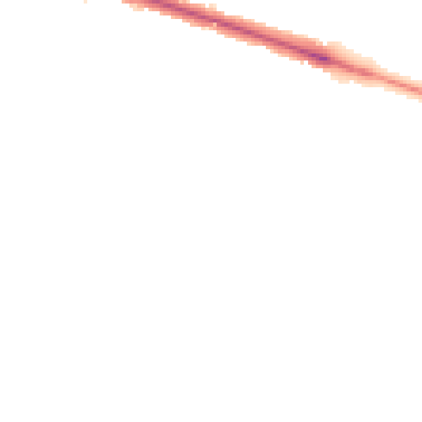 Night-time road noise heatmap for HP21 7EL