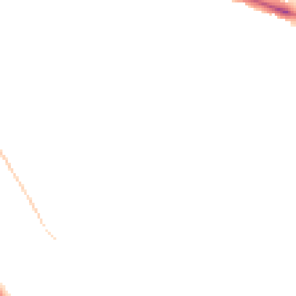 Night-time road noise heatmap for HP21 7ER