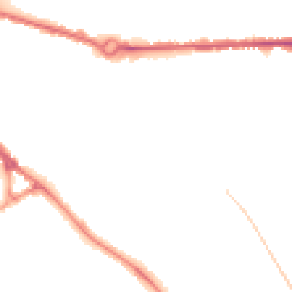Night-time road noise heatmap for HP21 7PY