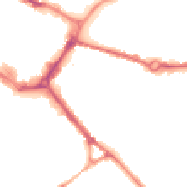 Night-time road noise heatmap for HP21 7RG