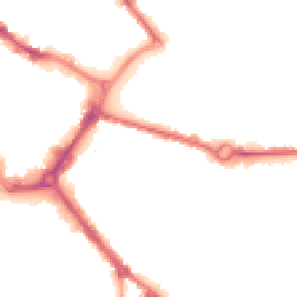 Night-time road noise heatmap for HP21 7RN