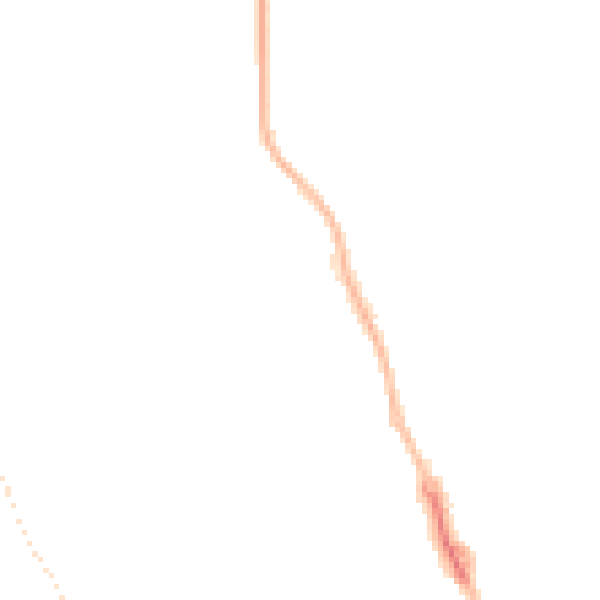 Night-time road noise heatmap for HP21 8AH