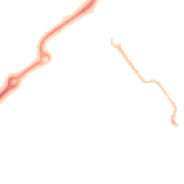 Night-time road noise heatmap for HP21 8FY