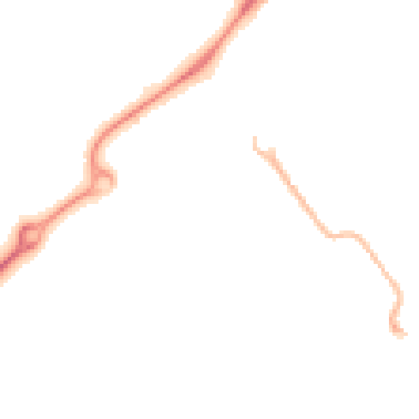 Night-time road noise heatmap for HP21 8FZ