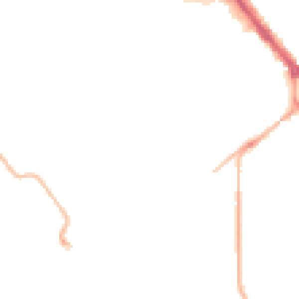 Night-time road noise heatmap for HP21 8JG