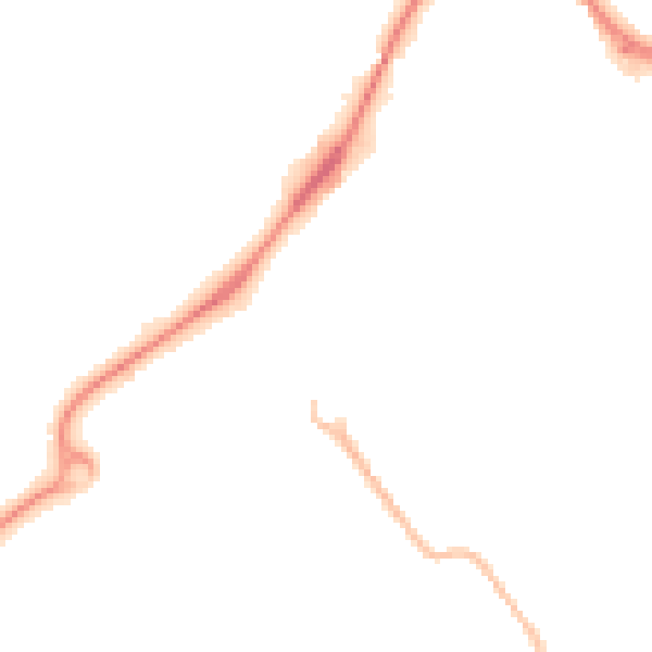 Night-time road noise heatmap for HP21 8LT