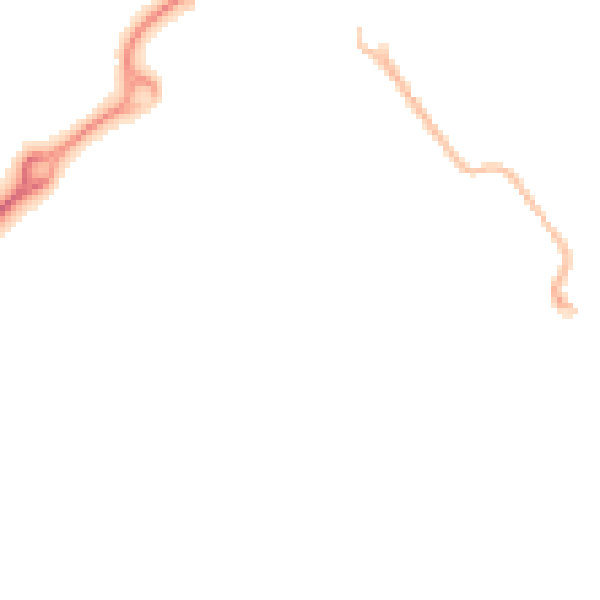 Night-time road noise heatmap for HP21 8PH