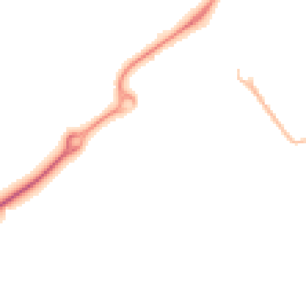 Night-time road noise heatmap for HP21 8PJ