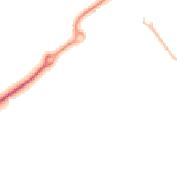 Night-time road noise heatmap for HP21 8PT