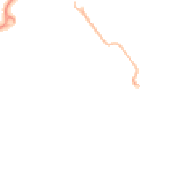 Night-time road noise heatmap for HP21 8TW