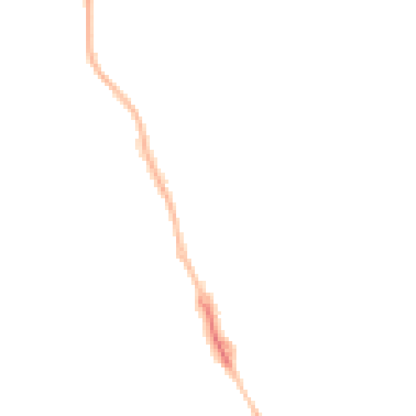 Night-time road noise heatmap for HP21 9BZ