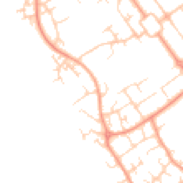 Daytime road noise heatmap for HP21 9RU