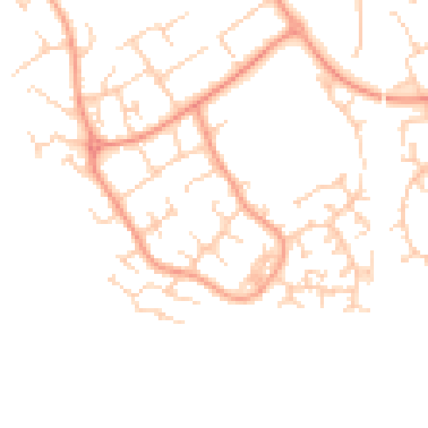 Daytime road noise heatmap for HP21 9UH