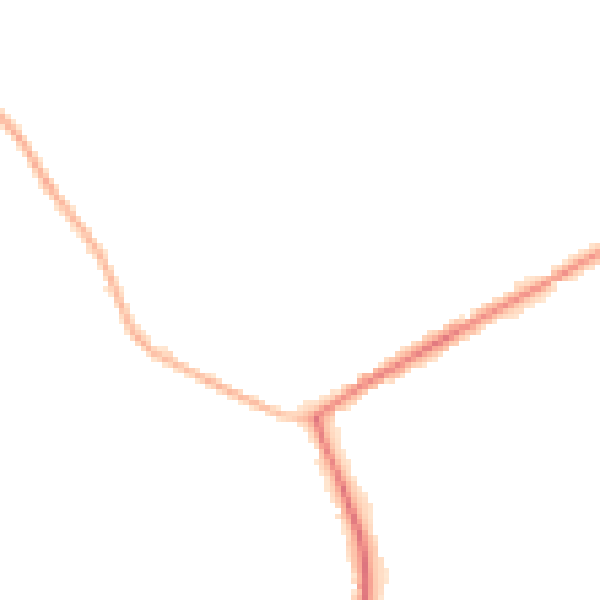 Night-time road noise heatmap for HP22 3AJ