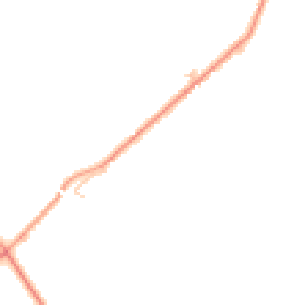 Daytime road noise heatmap for HP22 4FT