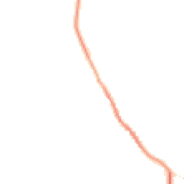 Night-time road noise heatmap for HP22 4JD