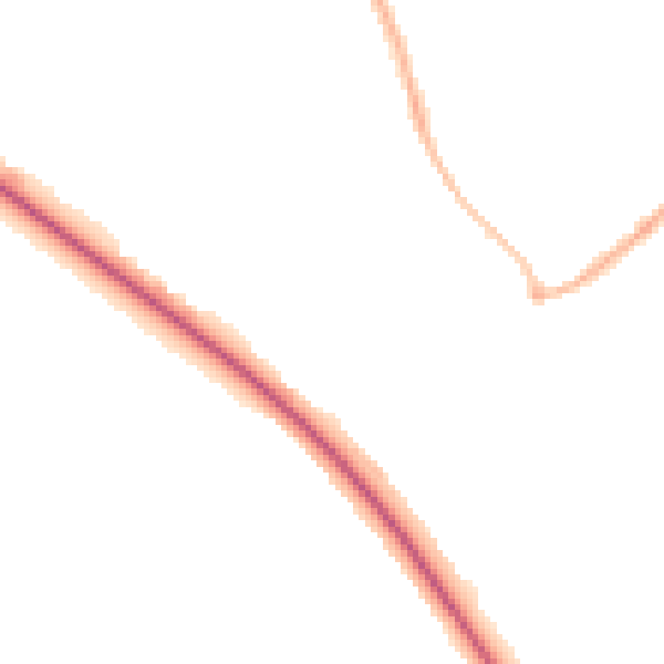 Night-time road noise heatmap for HP22 6AB