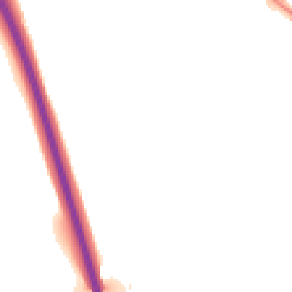 Night-time road noise heatmap for HP3 0AA