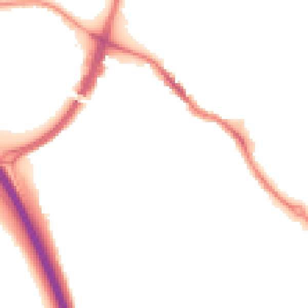 Night-time road noise heatmap for HP3 0AE