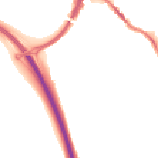 Night-time road noise heatmap for HP3 0AJ