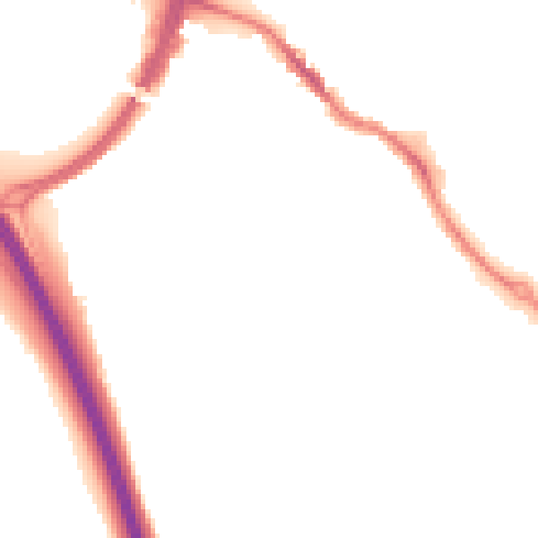 Night-time road noise heatmap for HP3 0AN