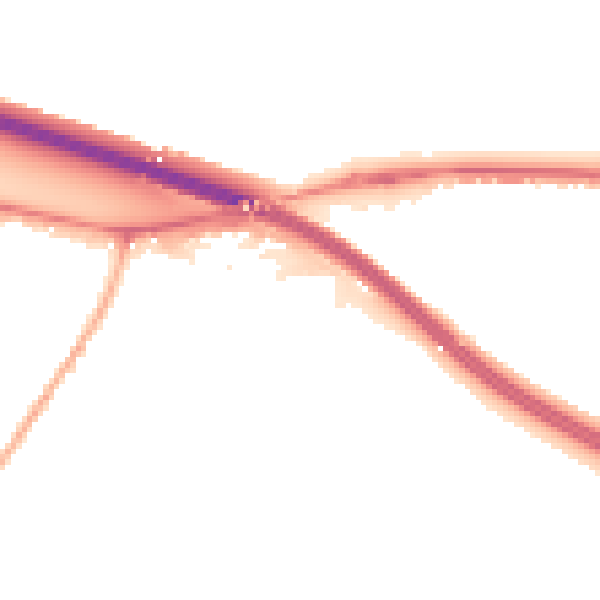 Night-time road noise heatmap for HP3 0AX