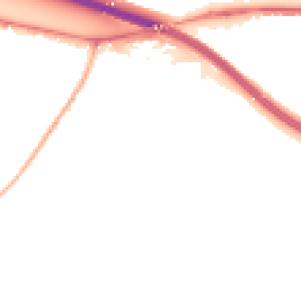Night-time road noise heatmap for HP3 0BB