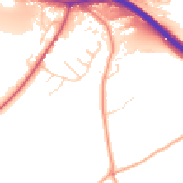 Daytime road noise heatmap for HP3 0BF