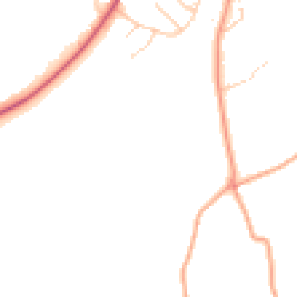 Daytime road noise heatmap for HP3 0BL