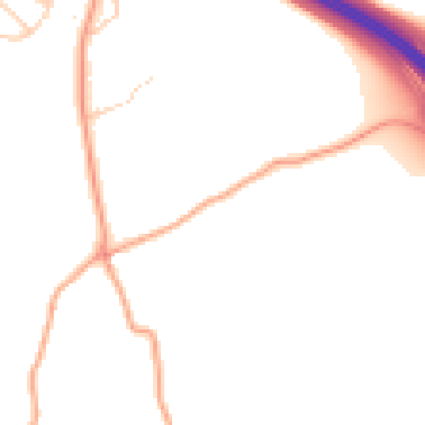 Daytime road noise heatmap for HP3 0BT