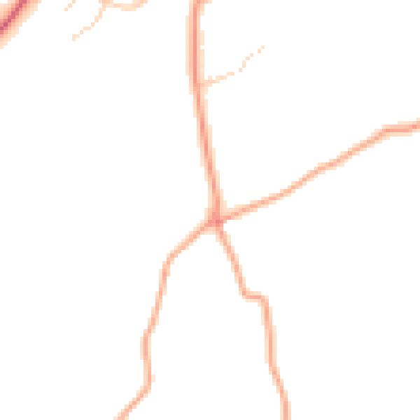 Daytime road noise heatmap for HP3 0BX