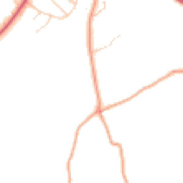 Daytime road noise heatmap for HP3 0BY