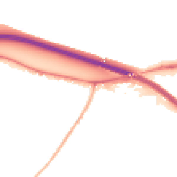 Night-time road noise heatmap for HP3 0DE