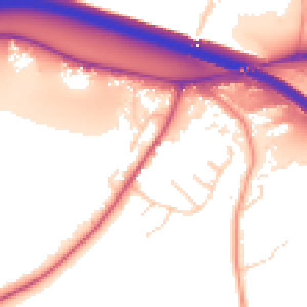 Daytime road noise heatmap for HP3 0DH