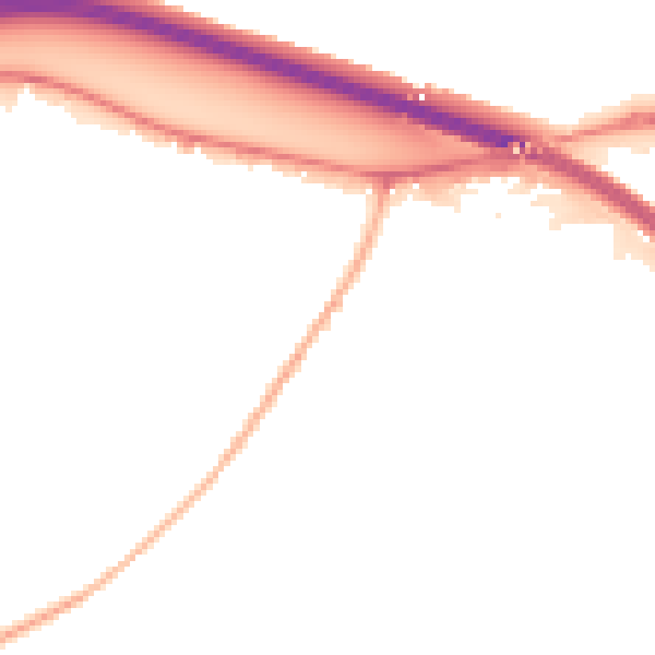 Night-time road noise heatmap for HP3 0DH