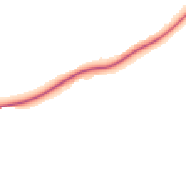 Daytime road noise heatmap for HP3 0DN